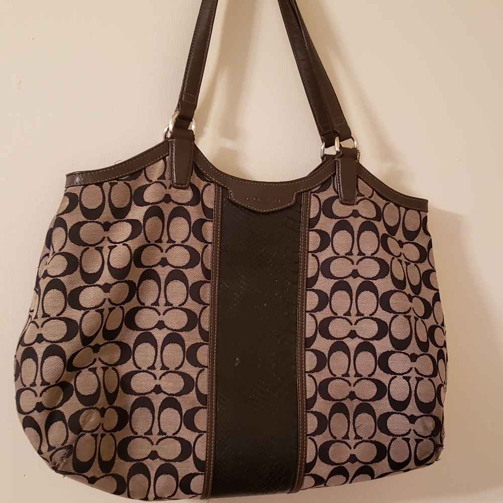 Coach bag. Used every day for about a year.